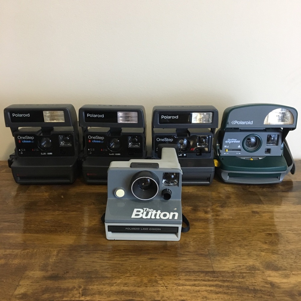 Vintage Lot of 5 Polaroid Cameras